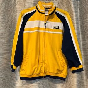 Fila Yellow and Navy Track Jacket